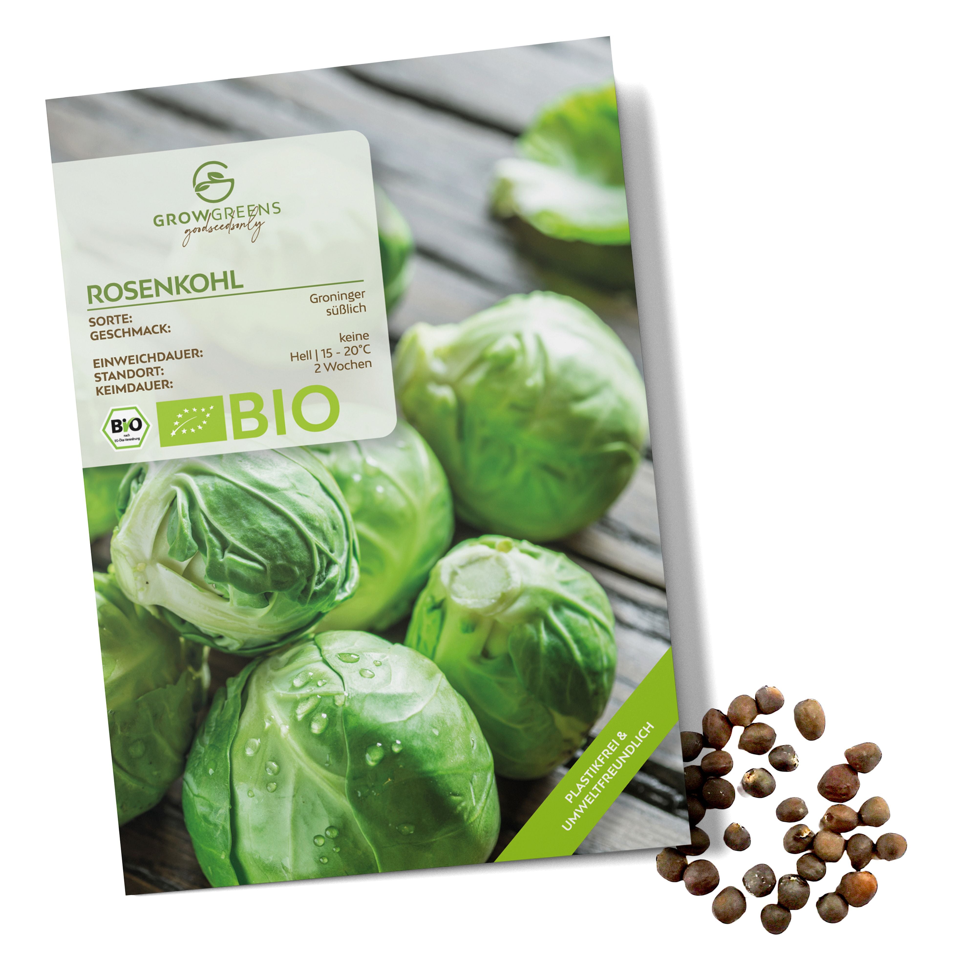Bio Rosenkohl BIO Rosenkohl Samen (Groninger) - Rosenkohl Saatgut aus biologischem A ...